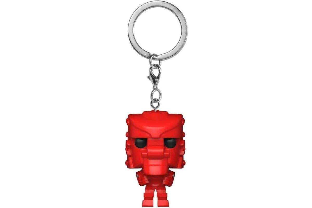 Funko Pop! Keychain: Mattel - Rock'Em Sock'Em Robot, Red, 2 inches