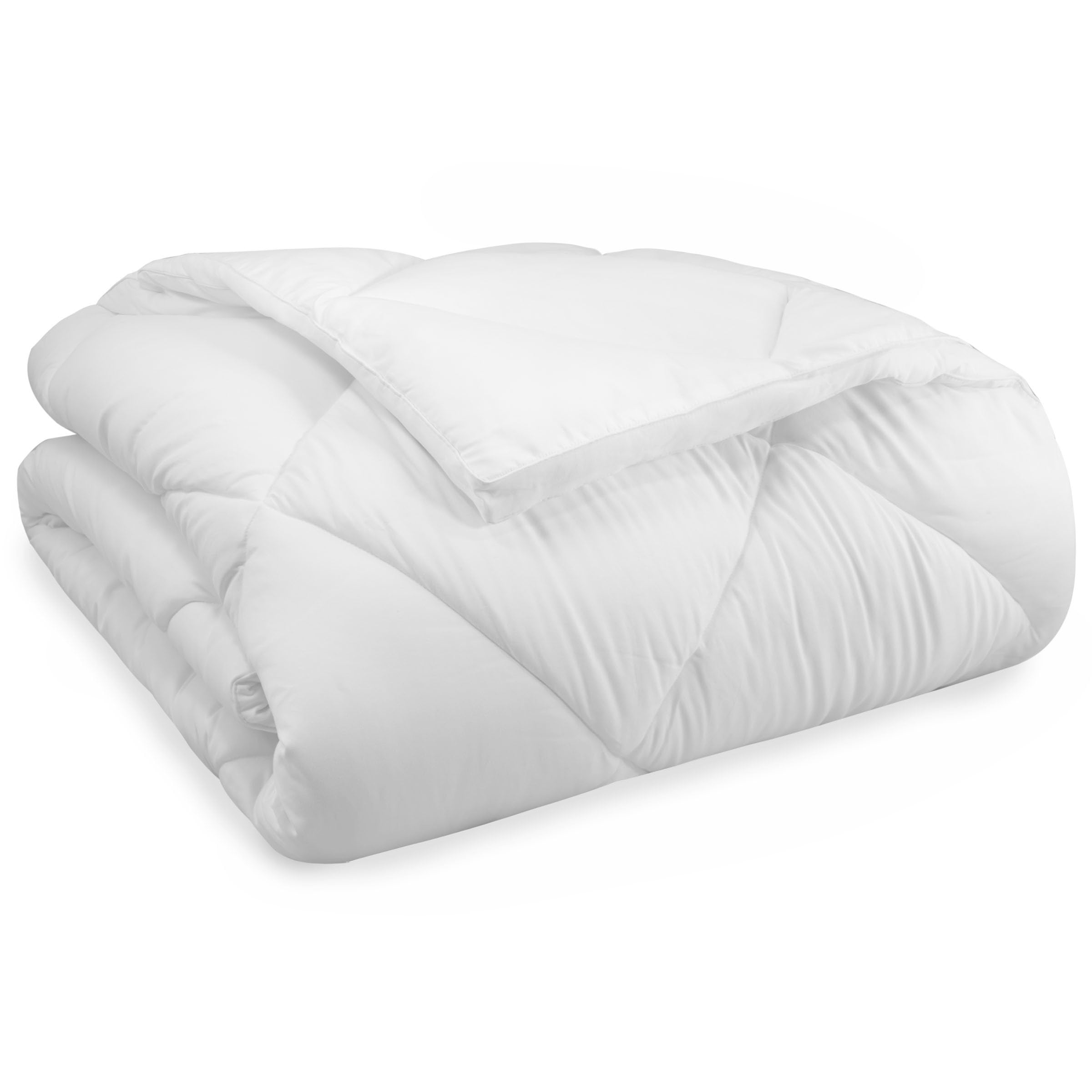 Serta Air Dry Extra Warmth Quilted Microfiber Fill Down Alternative Comforter, Twin, White