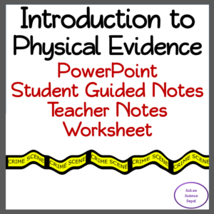 forensics: introduction to physical evidence no prep lesson