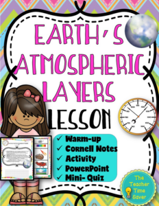 earth's atmospheric layers lesson