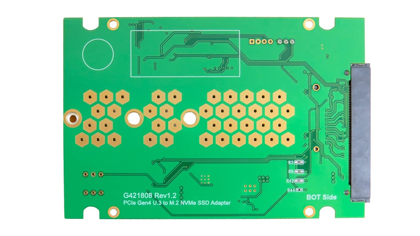 Micro SATA Cables |U.3 (SFF-8639) PCIe Gen 4 16GT/s to M.2 NVMe SSD Adapter