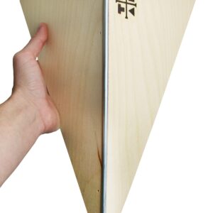 XL Polebank Fingerboard Obstacle - Handmade Ramp in USA - Large Park Sized with Steel Rail - 12" Long, 4.5" Tall - Teak Tuning