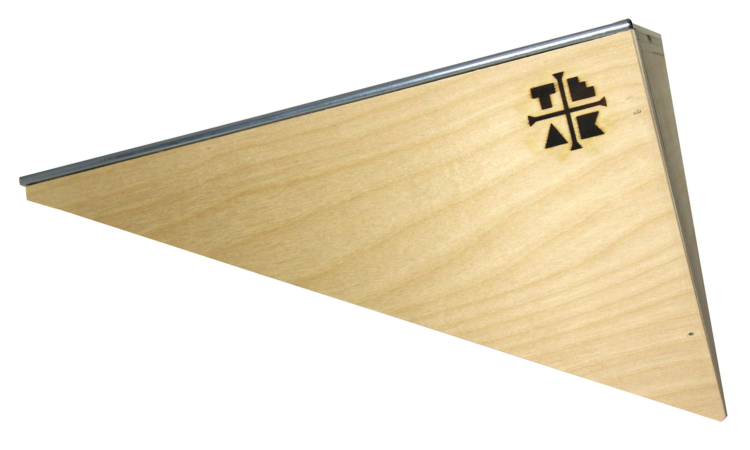 XL Polebank Fingerboard Obstacle - Handmade Ramp in USA - Large Park Sized with Steel Rail - 12" Long, 4.5" Tall - Teak Tuning