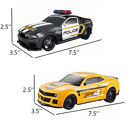 RC Remote Control Police Car & Racing Sports Car 1:24 Scale Radio Control Police Chase Fun | Two Players Can Play Together