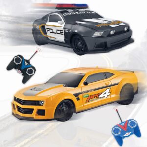 RC Remote Control Police Car & Racing Sports Car 1:24 Scale Radio Control Police Chase Fun | Two Players Can Play Together