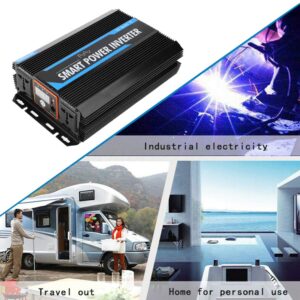 Car Power Inverter, 2000W 12V to 220V Pure Sine Power Voltage Inverter Transformer Auto Accessory