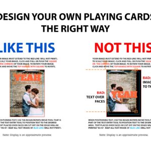 Discount Photo Gifts Custom Playing Cards - Add Images and Text to Personalize Your Deck of Cards - Personalized Poker Cards