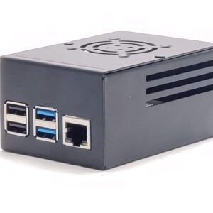 Raspberry Pi Deep Case PoE 5.2V@3.5A HAT Metal Enclosure Protective Box Cooling Fan 17.5Watt Power Over Ethernet (POE) HAT PoE Network Standard Compliant for Rpi 4 Model B by CMC TECH