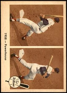 1959 fleer # 66 powerhouse ted williams boston red sox (baseball card) nm/mt red sox