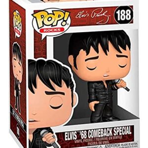 Funko Pop! Rocks: Elvis - '68 Comeback Special, Multicolour