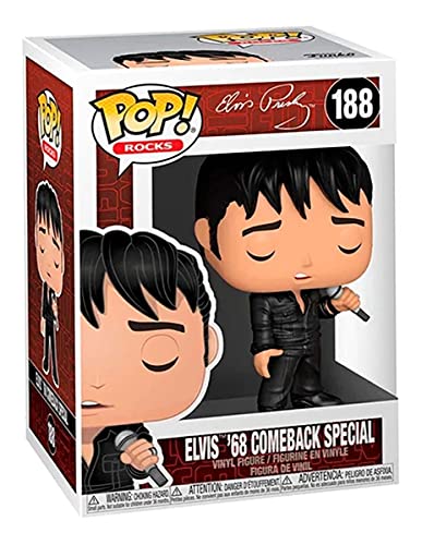 Funko Pop! Rocks: Elvis - '68 Comeback Special, Multicolour