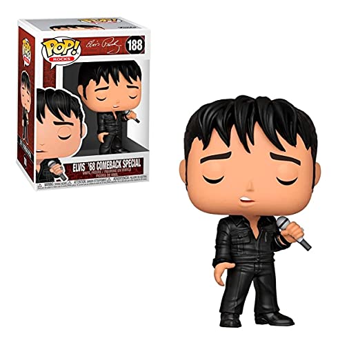 Funko Pop! Rocks: Elvis - '68 Comeback Special, Multicolour