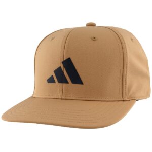 adidas men's 3-bar snapback, cardboard/black, one size