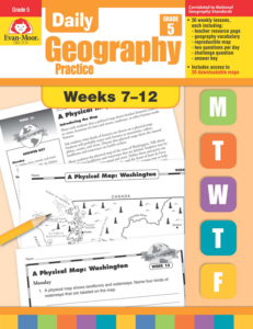 daily geography practice, grade 5, weeks 7–12