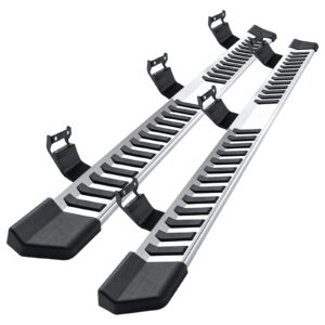 comnova pair running board nerf bar for 15-24 ford f150 crew cab(4 full size doors) side steps,width 6 inches v style (15-20 ford f150 superduty crew cab)