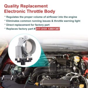 WMPHE Electronic Throttle Body Assembly Compatible with Chevy Express GMC Sierra Cadillac Escalade Hummer H2 H3 Throttle Actuator Replace OEM 217-3151 12601387 Fuel Injection Throttle Body