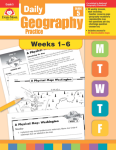 daily geography practice, grade 5, weeks 1–6