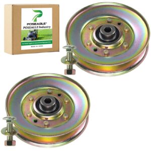 poseagle 2 pack 532193195 v idler pulley replace craftsman 189993 pulley 193195 idler pulley craftsman 175080 pulley 175080 idler pulley 181775 husqvarna 532193195 pulley 532181775 532175080 532189993
