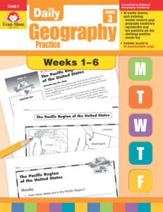 daily geography practice, grade 3, weeks 1–6