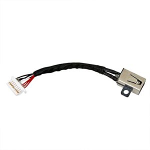 zahara dc power jack with cable socket plug charging port replacement for dell inspiron 13 7375 i7375 7348 7352 7359 7368 7375 7378 p69g002 2-in-1