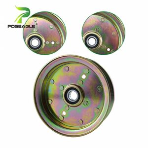 POSEAGLE 2 Pack 539132728 Idler Pulley Replace Husqvarna 539132728 Husqvarna Idler Pulley, 589766102 Pulley, 589766101, 539112196 for Husqvarna MZ52 MZ54 MZ61 MZ6128 RZ4623 RZ46I YTH22v42LS Z246 Deck