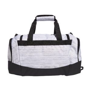 adidas Unisex Defender 4 Small Duffel Bag, Two Tone White/Black, One Size