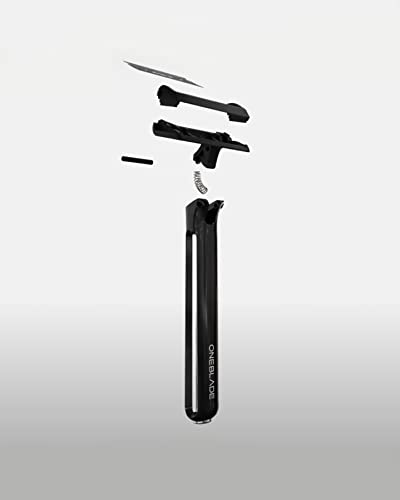 OneBlade Core Safety Razor for Fine Hair - Includes Stand & 10 Premium Japanese Feather Blade Refills - Introductory Level