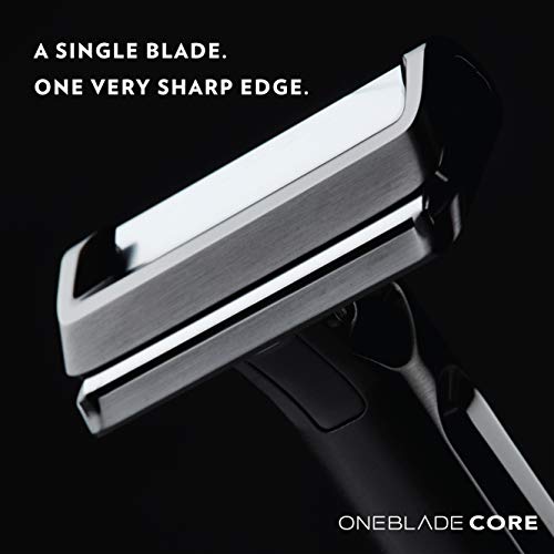 OneBlade Core Safety Razor for Fine Hair - Includes Stand & 10 Premium Japanese Feather Blade Refills - Introductory Level