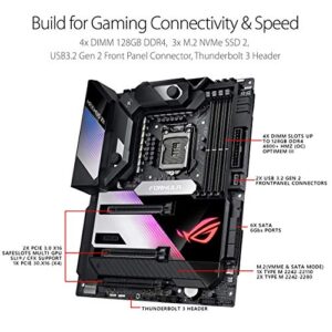 ASUS ROG Maximus XII Formula Z490 (WiFi 6) LGA 1200 (Intel 10th Gen) ATX Gaming Motherboard (16 Power Stages, EK CrossChill III, 10 Gbps & Intel 2.5Gb LAN, Triple M.2, 2” Livedash OLED, Aura Sync)