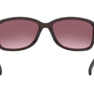 Oakley Women's 0OO9301 Cohort Rectangular Sunglasses, Polished Black/Prizm Grey Gradient Polarized, 62 mm