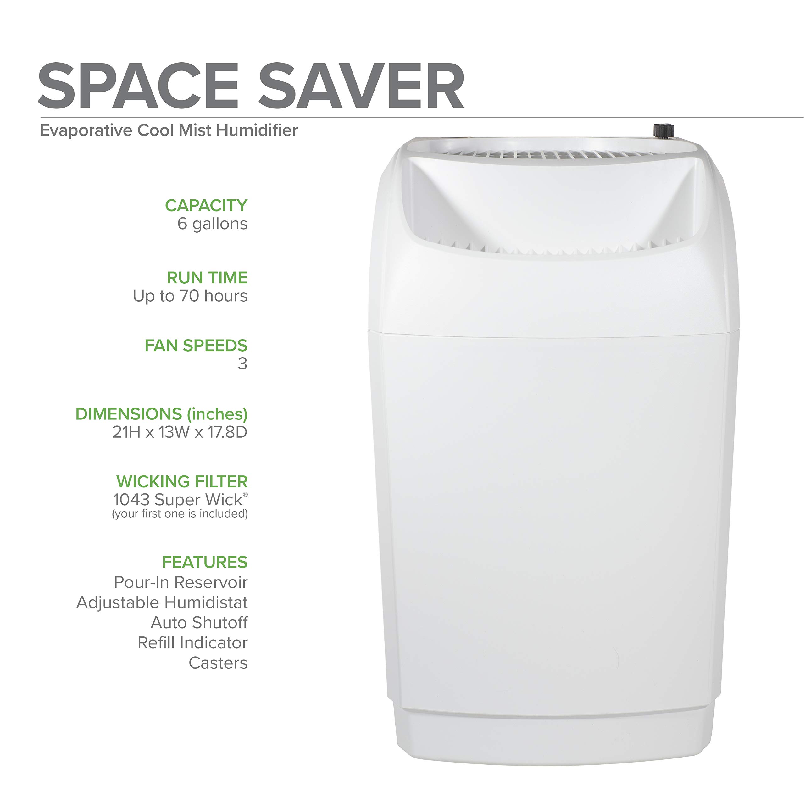 AIRCARE Space-Saver Evaporative Whole House Humidifier (2,300 sq ft)