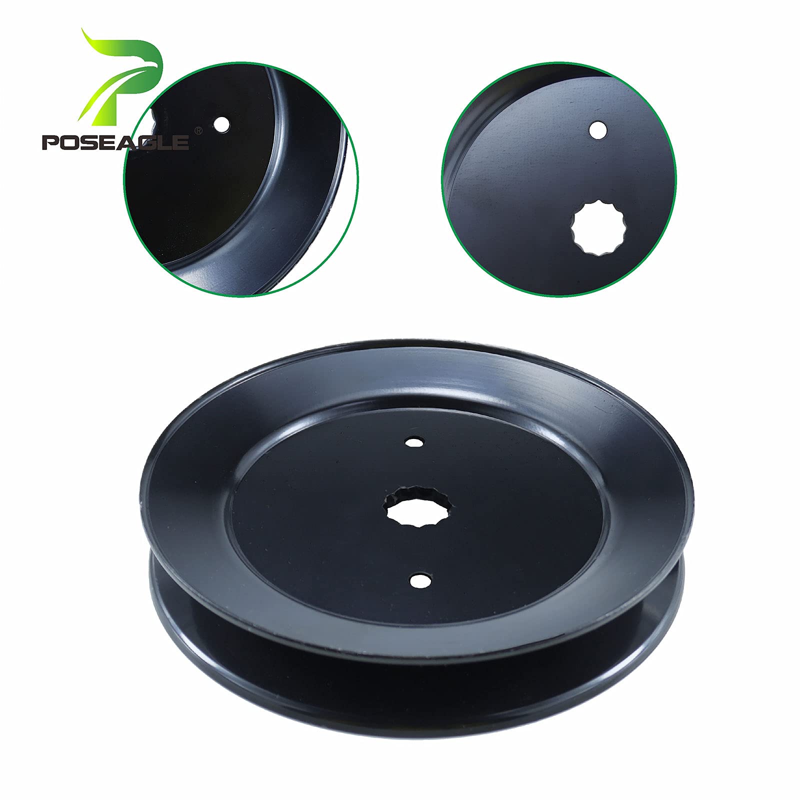 POSEAGLE 153535 Pulley Replaces 153535 Craftsman Pulley 153535, CP 153535 Pulley Craftsman, Mandrel Pulley 173436 Pulley, 532153535, 532173436, 129861, 177865, 539112171, Ariens 21546127 Pulley