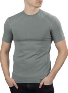281z military stretch cotton underwear t-shirt for tactical hiking and outdoor (foliage green, large)
