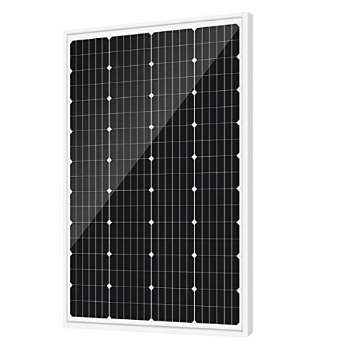 120W Solar Panel Monocrystalline 12V Photovoltatic Glass PV Panel for Home Roof Boat Truck Travel Trailer RV Battery Charger