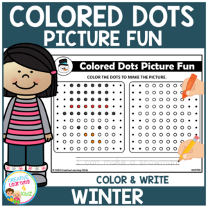 colored dots picture fun: winter