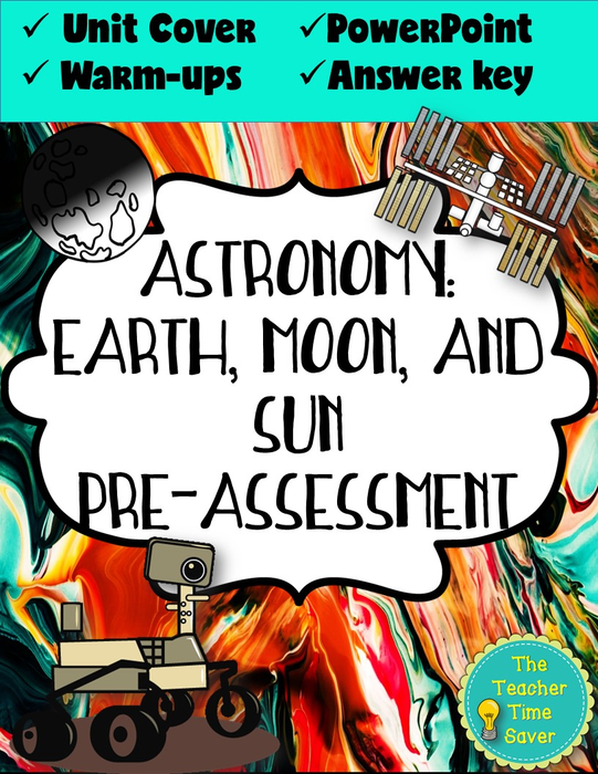 Earth, Moon, and Sun- Space Warm Up