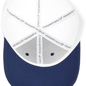 vineyard vines Men's Whale Dot Performance Trucker Hat, Blue Blazer, One Size