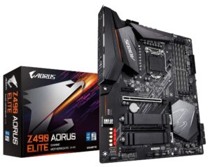 gigabyte z490 aorus elite (intel lga1200/z490/atx/2xm.2/realtek alc1200/sata 6gb/s/usb 3.2 gen 2/2.5 gbe lan/rgb fusion/gaming motherboard)