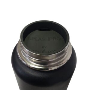 bottlepro splashpro - splash guard compatible with 32 and 40 ounce hydro flask, iron flask, takeya, thermoflask (2-pack) (black)