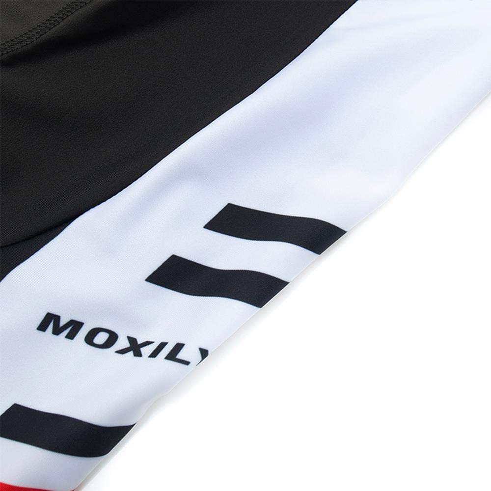 MOXILYN Men Cycling Jersey kit Short Sleeve Mountain Bike Shirt Bicycle MTB Jersey and Bibs 20D Gel Padded Bike Clothing Set