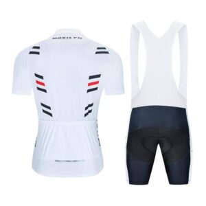 MOXILYN Men Cycling Jersey kit Short Sleeve Mountain Bike Shirt Bicycle MTB Jersey and Bibs 20D Gel Padded Bike Clothing Set