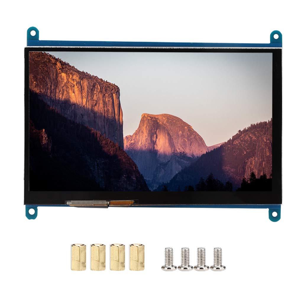 Display Screen for , 7-Inch LCD 1024x600 Ultra Hd Display Screen Capacitive Touch Screen Used As a Computer Monitor, Support for Win7 / Win8 / Win10 System