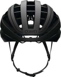 abus - aventor - cycling road bike helmet maximum ventilation with in-mold eps shock absorption - velvet black - l