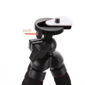 FocusFoto Octopus Flexible Portable Tripod Stand 1/4'' Screw Mounting for Camera Digital DV Action Camera DSLR Medium Size