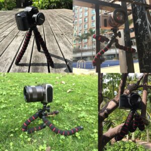 FocusFoto Octopus Flexible Portable Tripod Stand 1/4'' Screw Mounting for Camera Digital DV Action Camera DSLR Medium Size