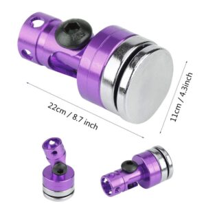 Invisible Body Post Mount, 4Pcs Aluminum Magnetic Invisible Body Post Mount for Scx10 4Wd 1:10 Rc Car Model Body Post Mount (Yellow, Black, Purple) (Purple) Rc Magnet Body Mounts Rc Magnetic Body