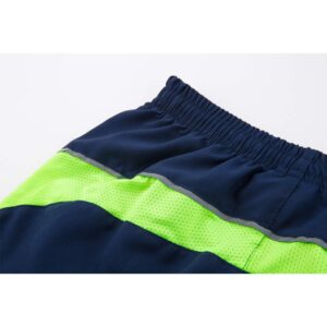 Hiheart Boys 2-Pack Quick Dry Athletic Shorts with Mesh Side Panel Navy Blue 3T