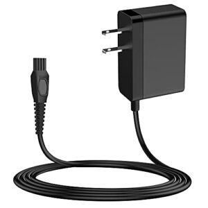 merom one blade qp2630 charger compatible with philips hq850 power cord, compatible with philips norelco oneblade 8v charger qp2530, qp2630 trimmer charging cord