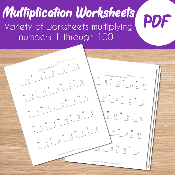 Multiplication Worksheets