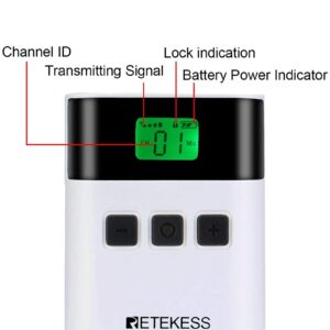 Retekess TT122 Church Translation System, Wireless Tour Guide System, One Key Mute, Crystal-clear Reception, Assistive Listening Devices for Court Interpretation(1 Transmitter 2 Receivers)